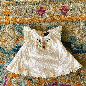 Cynthia Rowley floral embroidered top